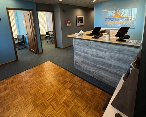 Waiting room at Kentwood Family Chiropractic