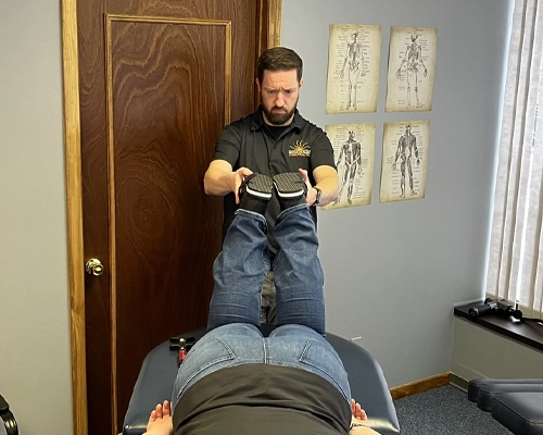 Adjustment room at Kentwood Family Chiropractic