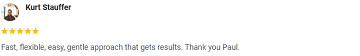 5-Star Testimonial by Kurt Stauffer