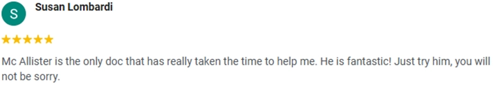 5-Star Testimonial by Susan Lombardi